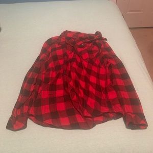 Long sleeve t-shirt is checkers plaid brand new